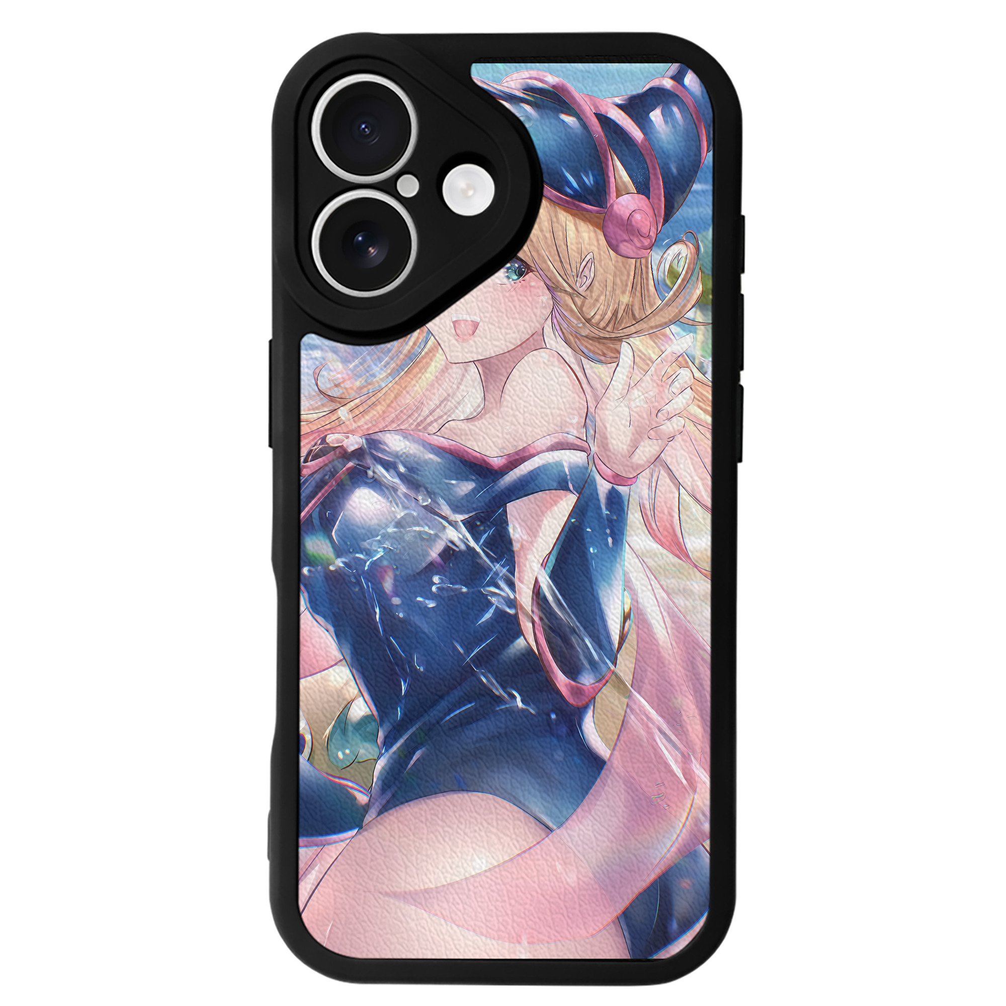 （画像用） 遊☆戯☆王 Yu-Gi-Oh! 【iPhone 16シリーズ対応】シリコンスマホケース（レザー調） 材質：シリコン